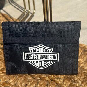 HARLEY-DAVIDSON NYLON BLACK COMPACT WALLET MEN'S ACCESSORY